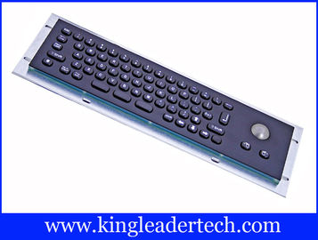buy High Quality Small Sized Industrial Keyboard With Trackball Brushed 66 Keys Brushed SS Design China on sales