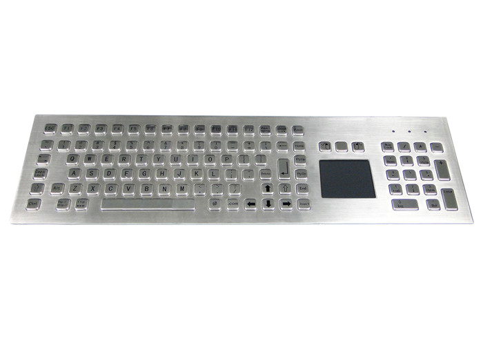 buy Industrial Keyboard China Front Side Mounted Rugged Industrial Metal Keyboard With Trackpad on sales