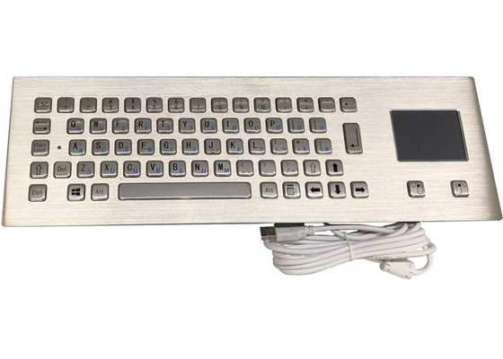 IP65 Panelmount Waterproof Vandal proof Stainless Steel Industrial Computer Keyboard With Touchpad For Harsh Environment Wholesale China